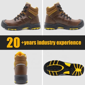 รองเท้าบูทนิรภัยอุตสาหกรรม Tiger Master คุณภาพสูง พื้นยางกันลื่น HRO หัวเหล็กไฟเบอร์กลาส ป้องกันการเจาะทะลุ S3 หนังแท้ กันน้ำ - Product Image 2