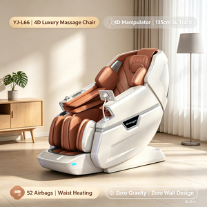 <span class=keywords><strong>Silla</strong></span> de Masaje 4D con Gravedad Cero, Masaje Shiatsu de Cuerpo Completo con Alivio Terapéutico, <span class=keywords><strong>Silla</strong></span> de Masaje de Lujo de Gran Tamaño L66 - Product Image 1
