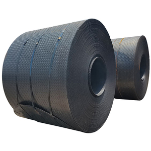 Bobina de acero de alto carbono de grado Q235 superventas C65 St 32 laminada en caliente con patrón de placa que ofrece servicio de procesamiento de soldadura - Product Image 1
