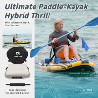 ITAOSTAR A02B 12'x35 "x6" 2025 nouveauté pêche gonflable sup Stand Up Paddle Board planche de surf Extra large SUP