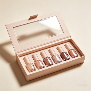 Boîte cadeau magnétique sur mesure pour vernis à ongles, coffret d'emballage de luxe en papier pour flacons vides de gel de soin des ongles - Product Image 4