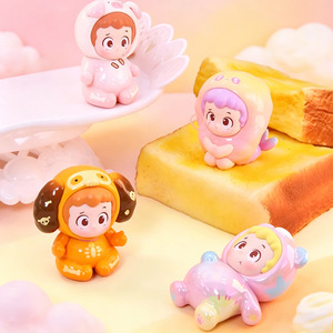 Yu Mo Craft PINY Fat Filling Time Series Mini Blind Box Figuras Coleccionables de Dibujos Animados Regalo Unisex 12 Piezas - Product Image 3