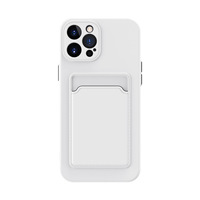 Étui de téléphone en cuir A16 avec porte-cartes, anti-chute, couleur unie, design mat