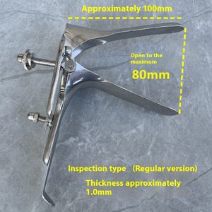 304 Roestvrij Staal Handmatige Gynaecologische Onderzoek Vaginale Speculum Volwassen Seks Gevleugelde Vaginale Dilatator - Product Image 5