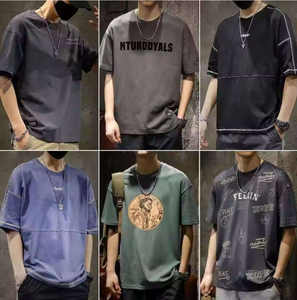 Ventes en gros de vêtements pour hommes en stock, lots de vêtements de mode britanniques, t-shirts, t-shirts usagés pour hommes en lot - Product Image 3