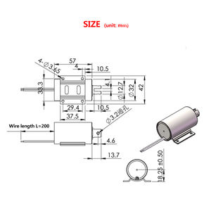 6v 12v 24v Dc высокопроизводительный большой силы 30 мм длинный ход толкатель трубчатый соленоид TU3257 - Product Image 5