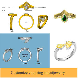 แหวนเปิดรูปดอกกุหลาบ MICCI ชุบทอง 18K กันน้ำ ป้องกันการหมอง ทำจากสแตนเลสสตีล - Product Image 5