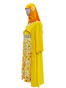 Robe de prière abaya pour enfants islamique musulmane fille robe longue mode musulmane filles - Product Image 4