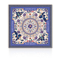 Tapis de Mahjong Américain de Luxe à Motifs Floraux, Marqueurs de Direction Silencieux et Antidérapants pour Jeu Familial – Vente en Gros