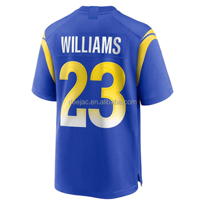 Uniforme Personalizado de Fútbol Americano para Club o Equipo, Jersey Bordado de los Rams, Royal Game 99 Donald 9 Stafford 10 Kupp 23 Kyren Williams - Product Image 2