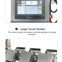 Machine de tri des écailles de poulet et de poisson entiers, personnalisation OEM, haute précision, acier inoxydable 304, précision de 0,2g-1g, écran couleur 10,1 pouces