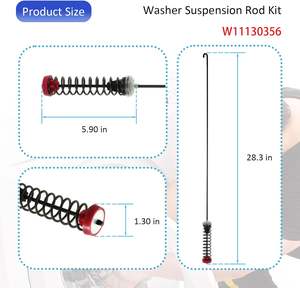 Kit <span class=keywords><strong>de</strong></span> tige <span class=keywords><strong>de</strong></span> suspension <span class=keywords><strong>de</strong></span> lave-linge OEM W11130356 - Compatible avec les lave-linge Whirlpool, Maytag, K-enmore - Remplace W10594084 - Product Image 2