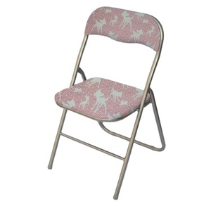 Chaise de bureau de luxe pliable en métal avec base en rotin pour salle <span class=keywords><strong>à</strong></span> manger et yoga - Product Image 1