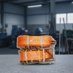 <span class=keywords><strong>Sangle</strong></span> à <span class=keywords><strong>cliquet</strong></span> certifiée GS 9T, résistance à la rupture 9m, avec poignée en aluminium à crochet en J, <span class=keywords><strong>sangle</strong></span> de fixation industrielle robuste en polyester - Product Image 1