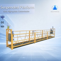 Plateforme suspendue en acier peint ZLP1000, échafaudage suspendu, gondole de nettoyage de fenêtres, 1000 kg