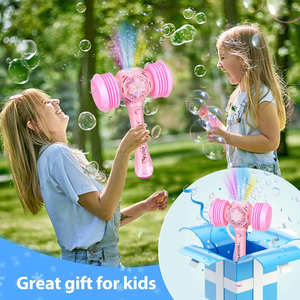 Bong Bóng Cây Đũa Phép Máy Bong Bóng Với Đèn LED & Âm Thanh Đồ Chơi Tự Động Bong Bóng Búa Quà Tặng Chàng Trai Cô Gái Cho Ngoài Trời Vườn - Product Image 6