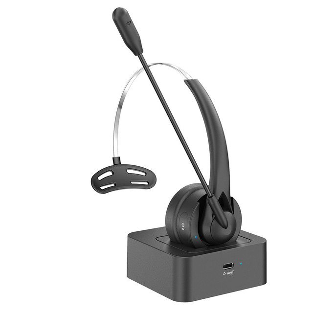 Wireless On-ear  Computer Headset with Noise Cancelling Microphone for Office Business Call Center