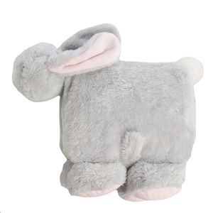 Livre en tissu sensoriel doux en forme de lapin coloré personnalisé, poupée en peluche sécurisée <span class=keywords><strong>pour</strong></span> l'éducation précoce des bébés, livre en tissu de conte de fées unisexe - Product Image 4
