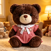 Ours en peluche doux en gros, jouet en peluche mignon, poupée ours à habiller, animal de dessin animé pour cadeau, ours en peluche personnalisé