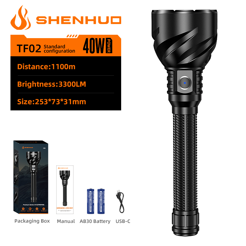 SuperFire Zoomable LED Flashlight – Rechargeable Or AAA, 5 Modes, IP44 Waterproof - View #8