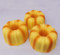 Jouets anti-stress en PU souple en forme d'ananas creux, jouets anti-stress en forme de pain réaliste à remontée lente, vente en gros