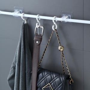 Accesorios para Cortinas, Soportes para Barra de Cortina sin Taladro, Gancho para Barra Transversal de Pared, Soportes Autoadhesivos para Barra de Cortina - Product Image 4