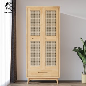 Armario de madera para dormitorio, diseño nuevo, almacenamiento, precio de fábrica, logotipo personalizado, gran stock, listo para enviar - Product Image 4