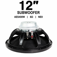 Unit Loudspeaker Mid-Range LS HD12N302 12 Inch 800W, Voice Coil 65mm, Impedansi 8.0 Ohm, Magnet Neodymium untuk Penguatan Suara