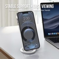 Vente flash - Aimant puissant double face 360° °   Support de téléphone rotatif et réglable pour bureau, maison, bureau et équipement de sport