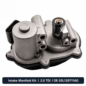 Colector de Admisión de Aire 03L129711AG 03L129711M 03L129711E para VW Audi Skoda <span class=keywords><strong>SEAT</strong></span> 2.0 <span class=keywords><strong>TDI</strong></span> con Actuador - Product Image 6