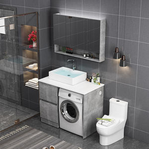 <span class=keywords><strong>Mueble</strong></span> <span class=keywords><strong>de</strong></span> <span class=keywords><strong>Baño</strong></span> Moderno <span class=keywords><strong>para</strong></span> Apartamentos Pequeños, Montado en la Pared, con <span class=keywords><strong>Lavadora</strong></span> Integrada <span class=keywords><strong>y</strong></span> <span class=keywords><strong>Lavabo</strong></span> Resistente al Agua - Product Image 1