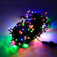 Guirlandes lumineuses LED de Noël pour l'extérieur, étanches IP44, lumières scintillantes féériques pour arbre, pour la décoration de salles de classe et de mariages - à brancher