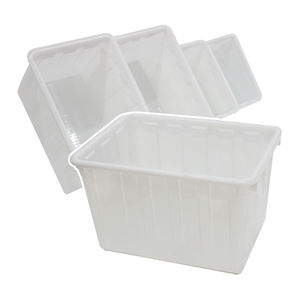 #614 Wit Plastic Aquarium Vierkant Open-Top Grote Capaciteit Voor De Fokkerij - Product Image 4