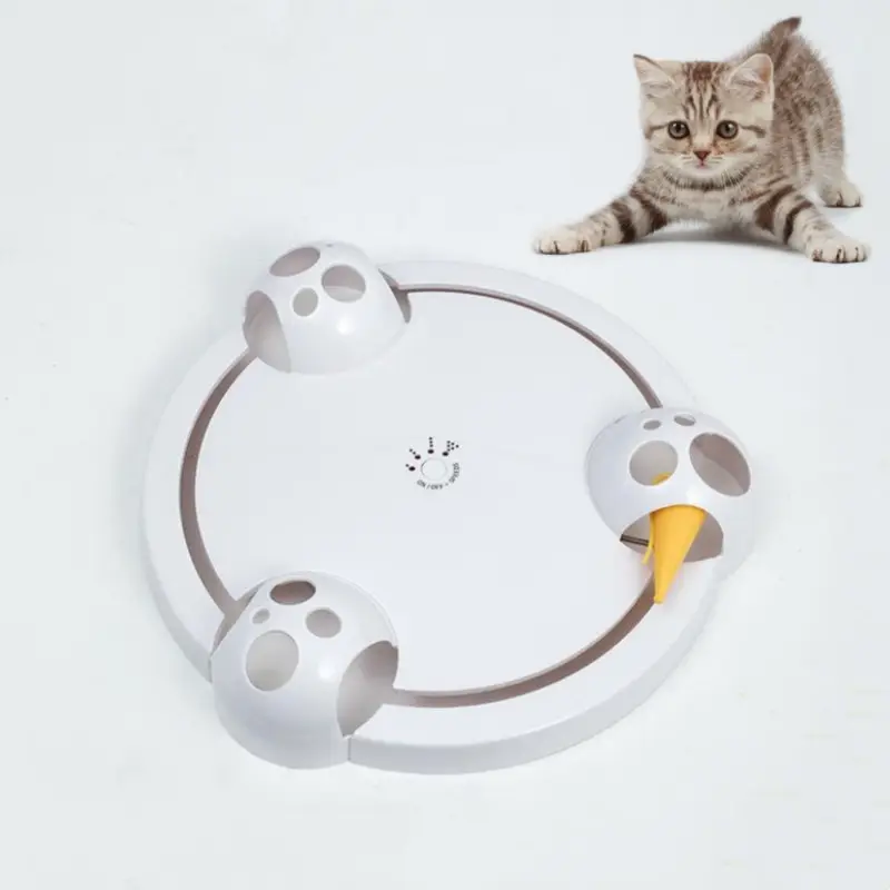 Interaktives Katzen-Teaser-Spielzeug Einzigartiges lustiges elektrisches necken Katzen jagd fängt Mauskätzchen-Spaß, das Spielzeug mit niedlichen Mäusen spielt