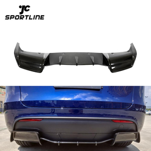 Lame de pare-choc arrière en Fiber de carbone pour voiture, protection pour le véhicule, <span class=keywords><strong>Tesla</strong></span> modèle Y mister Sport, <span class=keywords><strong>utilitaire</strong></span>, 4 portes, électrique, 2020 — 2022 - Product Image 1