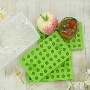 Dễ Dàng Phát Hành BPA Free 40 Khoang Nhỏ Vòng Whiskey Ice <span class=keywords><strong>Ball</strong></span> Maker Khuôn Vòng Tròn Nhỏ Tái Sử Dụng Sphere Ice Cube Khuôn Với <span class=keywords><strong>Container</strong></span> - Product Image 5