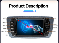 Autoradio Android pour Seat Ibiza 6j 2009-2013, CarPlay sans fil, Android Auto, 4G WiFi, GPS, Navigation, unité principale stéréo 2 Din 4G
