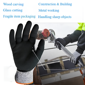 Fabricante de Guantes Resistentes a Cortes A5 en China, Guantes de Seguridad para Trabajo Pesado, Guantes de Nitrilo Anti-cortes - Product Image 3