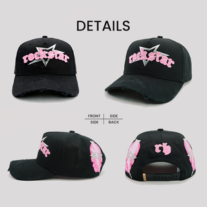 Fabrication de chapeaux Hip Hop de haute qualité noir unisexe réglable Satin daim hommes Bad <span class=keywords><strong>Guy</strong></span> chapeau bord incurvé 5 panneau <span class=keywords><strong>casquette</strong></span> casquettes de Baseball - Product Image 2