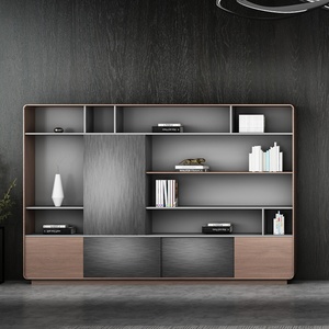 High-End Modern Design Executive Wooden <b>Filing</b> Cabinet for Boss Office Workshop School High-quality Panel Wood <b>Storage</b> Cabinet - Product Image 2