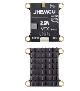 JHEMCU 2.5W VTX 5.8G 40CH ปรับได้ ไมโครโฟนในตัว รองรับแบตเตอรี่ 2-6S ขนาด 30x30 มม. สำหรับเครื่องบินบังคับวิทยุระยะไกล - Product Image 2
