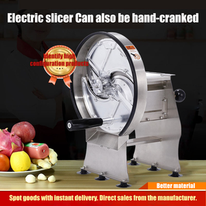 Trancheuse manuelle de légumes de fruits d'acier inoxydable de coupeur de cuisine commerciale pour l'équipement de traitement des aliments de pomme de terre de carotte - Product Image 2