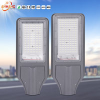 Nouveaux lampadaires solaires extérieurs étanches IP65, 100W 200W, haute puissance, avec cellule photoélectrique et télécommande, lampadaires solaires LED pour routes