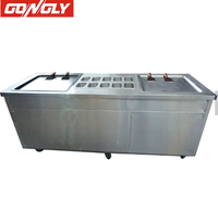 Machine à rouleaux de crème glacée en acier inoxydable pour table - Nouvelle, facile à utiliser, compatible avec le yaourt et les noix