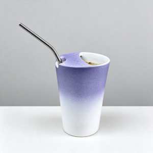 Taza de Cerámica Creativa con Degradado Simple y Efecto Horno, Taza Exquisita con Asa en Relieve para Café o Agua, Ideal para Parejas - Product Image 6