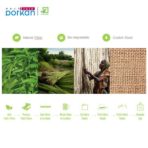 Bolsa de regalo de <span class=keywords><strong>yute</strong></span> reciclada, bolsa de <span class=keywords><strong>yute</strong></span> personalizada, ecológica, con asas de correas redondas de algodón, fibra redonda en el interior, superventas - Product Image 5