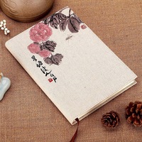 Tissu personnalisé lin couverture rigide amélioration de soi quotidienne le livre de gratitude journal de gratitude