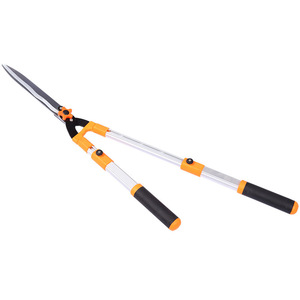 Sécateur à haies extensible orange avec lame en acier inoxydable de 45-60 cm en forme de V pour la taille des jardins - Product Image 3