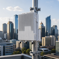 Estación Base GNodeB 5G NR para Exteriores de Alta Potencia 2x5W N48 2x3W N78, Sub-6GHz 100MHz, Integrada 5G SA GNB para Red Privada