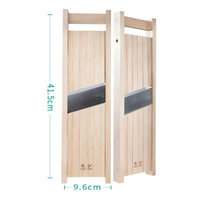Mandoline professionnelle de qualité hôtelière en bois avec lames en acier inoxydable réglables de 1 à 8 mm de largeur pour légumes